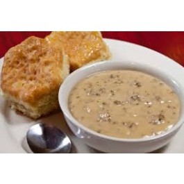 A Cup of Our Famous Sausage Gravy