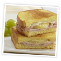 Hawaiian Sandwich (Ham, cheese, pineapple)