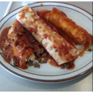 Lunch Combo 7- Burrito, Enchilada and Tamale