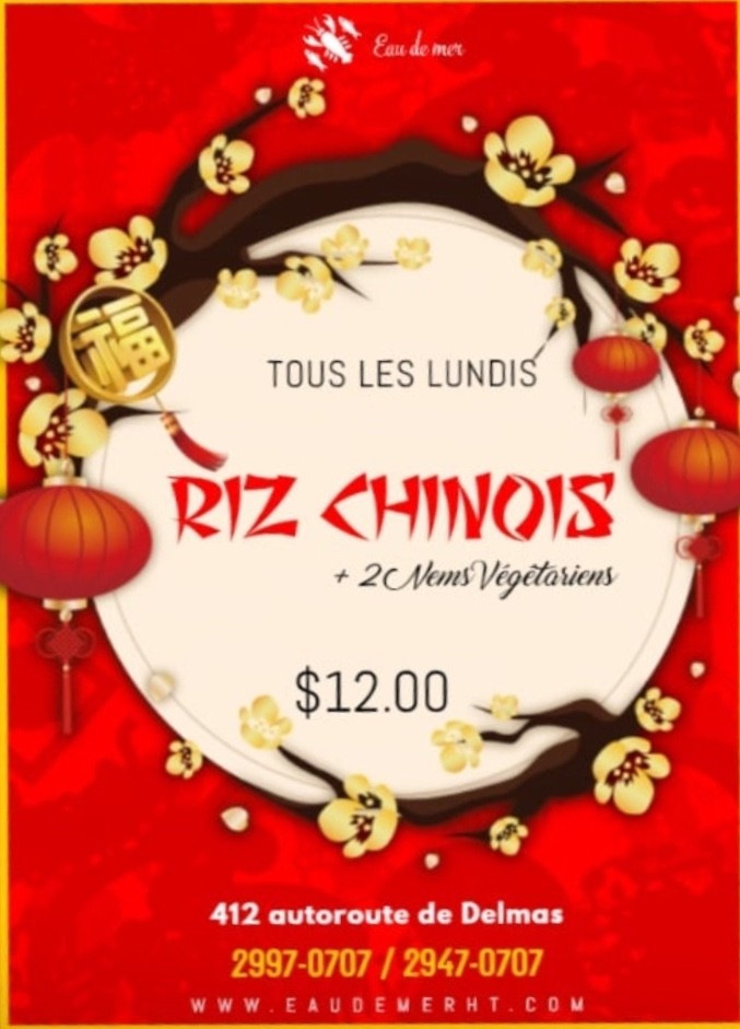 Monday- Chinese Rice Special